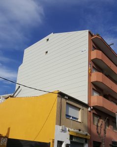 Tabique pluvial Prelacado liso